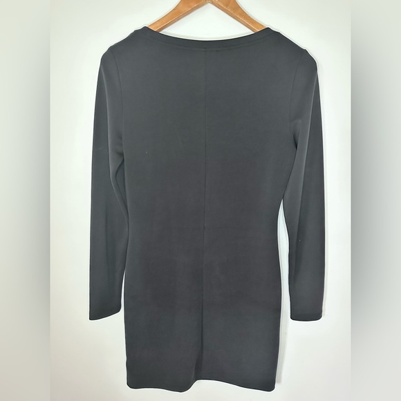 Babaton Dress Sz M Long Sleeve Scoop Neck Mini Dress Little Black Dress Classic - Picture 3 of 9